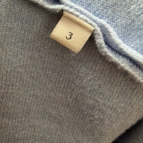 Sandro Paris Opera ‘LOVE’ Varsity Light Blue Cardigan Sweater - Picture 12 of 16